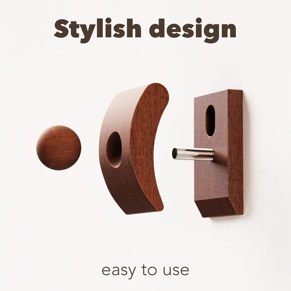 Tapestry Hangers Small Quilt Hangers Wall Hanging Kit (Brown) - Picture 2 of 5